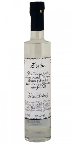 Zirbenbrand, 34,90 €, Destillerie Franzlahof